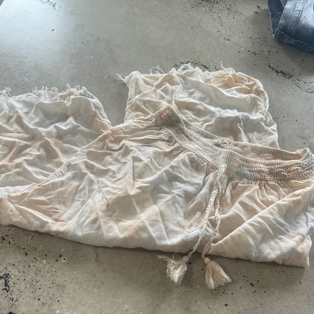 Cream Tassel Swim Coverup